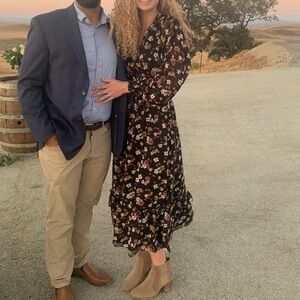 CJLA Aubrey Floral Chiffon Midi